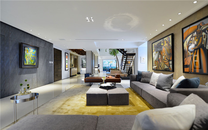 通透開敞的三層躍層別墅裝修設計方案