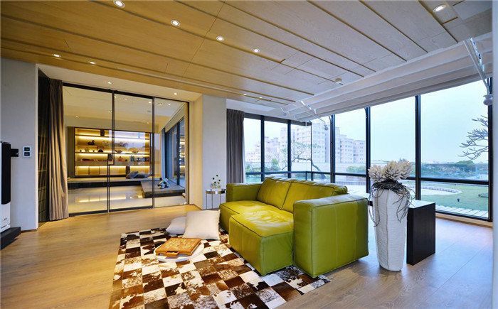 與自然融為一體的樓中樓躍層別墅裝修設計案例