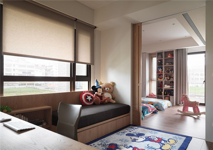 四世同堂   五層獨(dú)棟大家族東方情懷別墅設(shè)計(jì)案例-兒童房設(shè)計(jì)