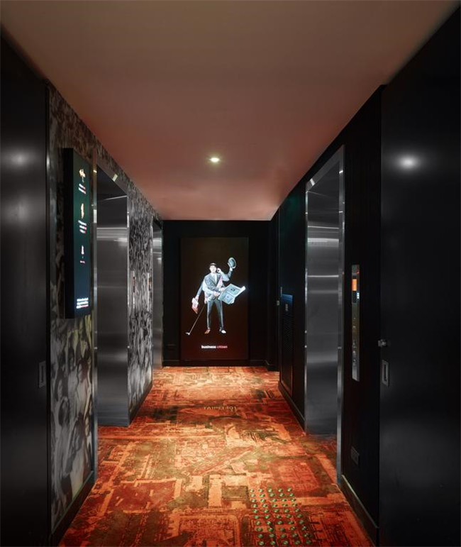 臺北CitizenM酒店客房走廊設計圖