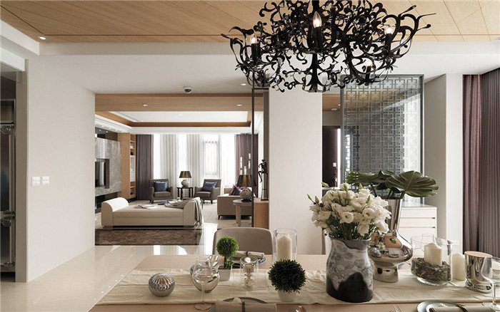 現(xiàn)代風(fēng)格度假別墅餐廳裝修設(shè)計案例