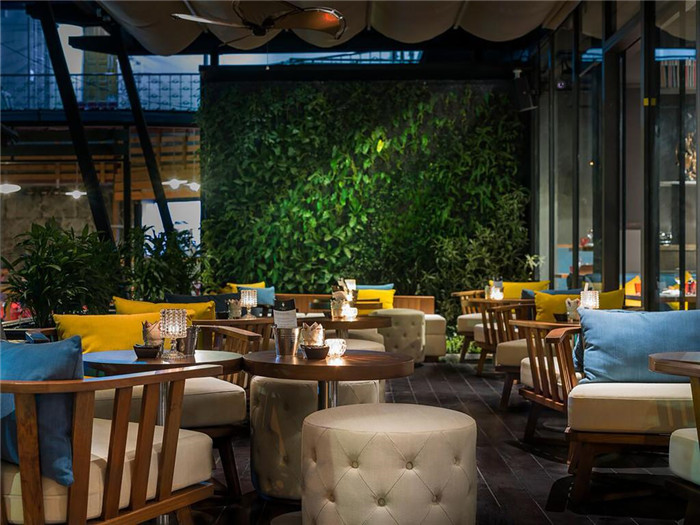 緬甸仰光G時尚連鎖酒店大堂吧設計方案