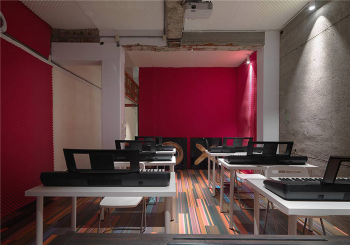 前衛(wèi)時尚的音樂培訓教室裝修設(shè)計圖