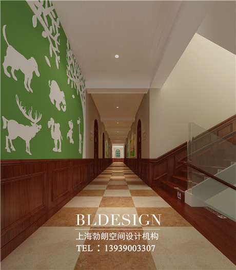 新鄭迪愛茜國際貴族雙語幼兒園走廊設計方案