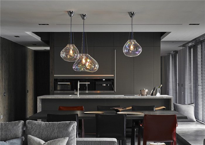 輕工業(yè)風別墅餐廳設計效果圖