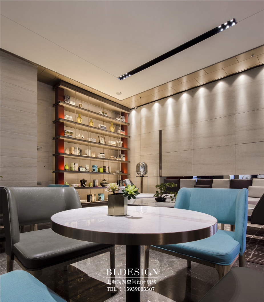 鄭州銘匯文華五星級酒店大堂吧裝修設(shè)計實景圖