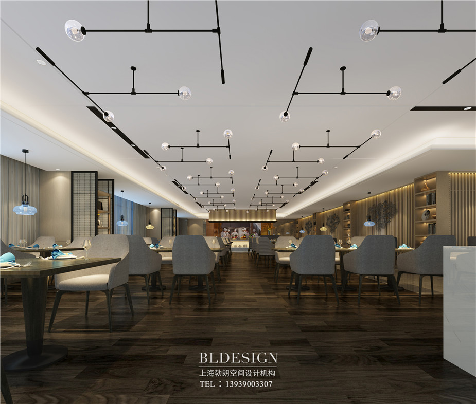 鄭州銘匯文華酒店餐廳設(shè)計效果圖