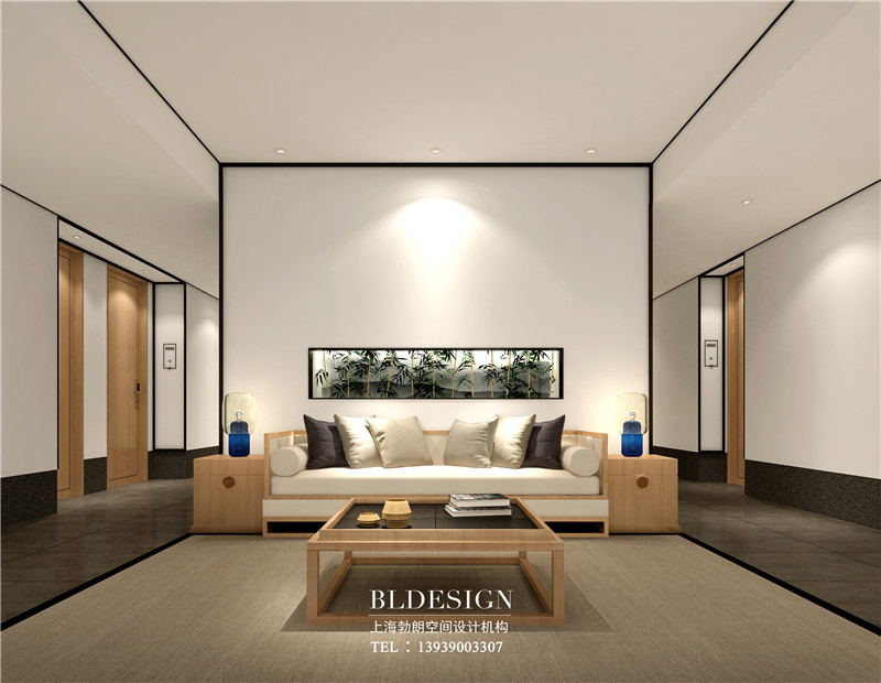 鄭州仟那新中式連鎖精品酒店休閑區(qū)裝修設(shè)計(jì)方案