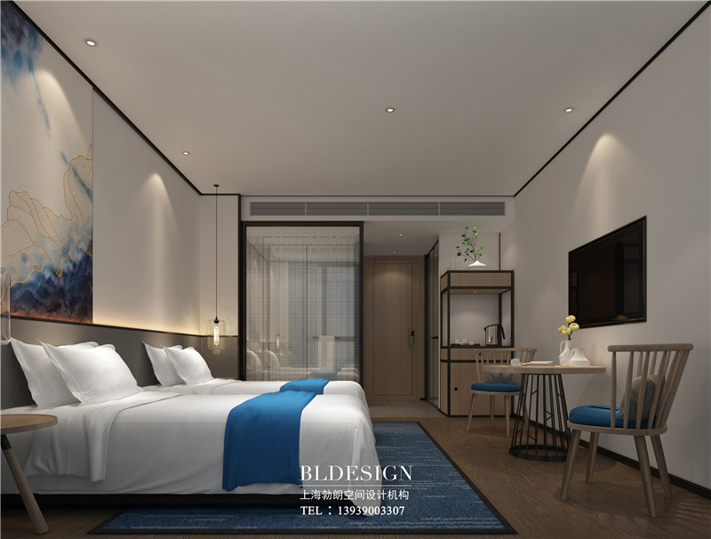 鄭州仟那新中式連鎖精品酒店大廳裝修設(shè)計(jì)方案