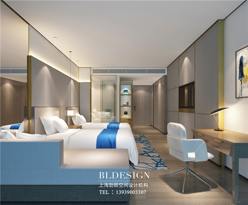 德銀三星級酒店客房改造裝修案例效果圖