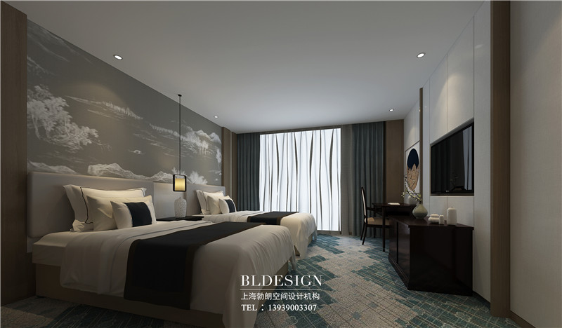 德銀三星級酒店室內(nèi)改造裝修案例效果圖