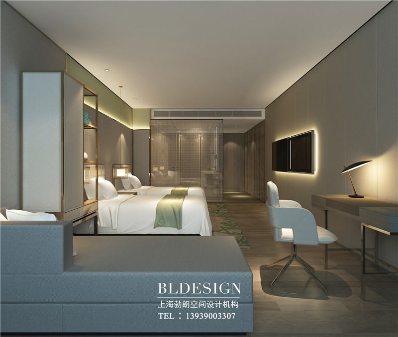 德銀三星級酒店室內(nèi)改造裝修案例效果圖