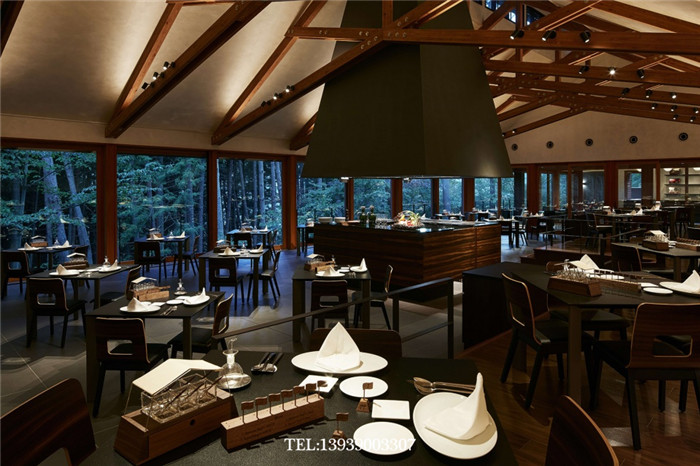 虹夕諾雅富士酒店餐廳設計圖