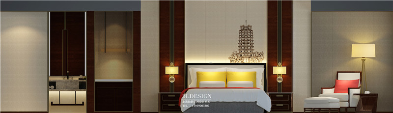 鄭州大河錦江商務(wù)酒店新中式客房改造設(shè)計方案