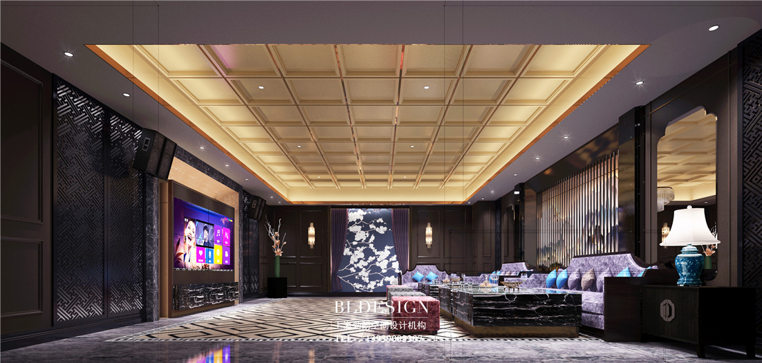 登封中州華鼎高端奢華商務(wù)KTV總統(tǒng)包房設(shè)計(jì)效果圖