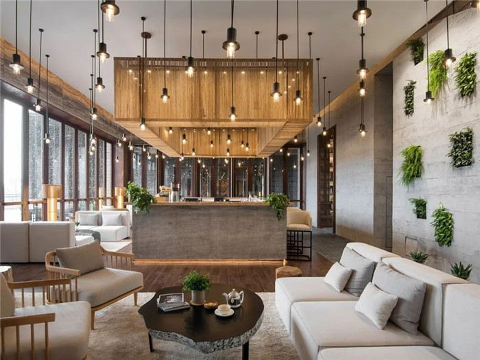 自然主題海南三亞海棠灣陽光壹度假酒店大堂吧設(shè)計方案