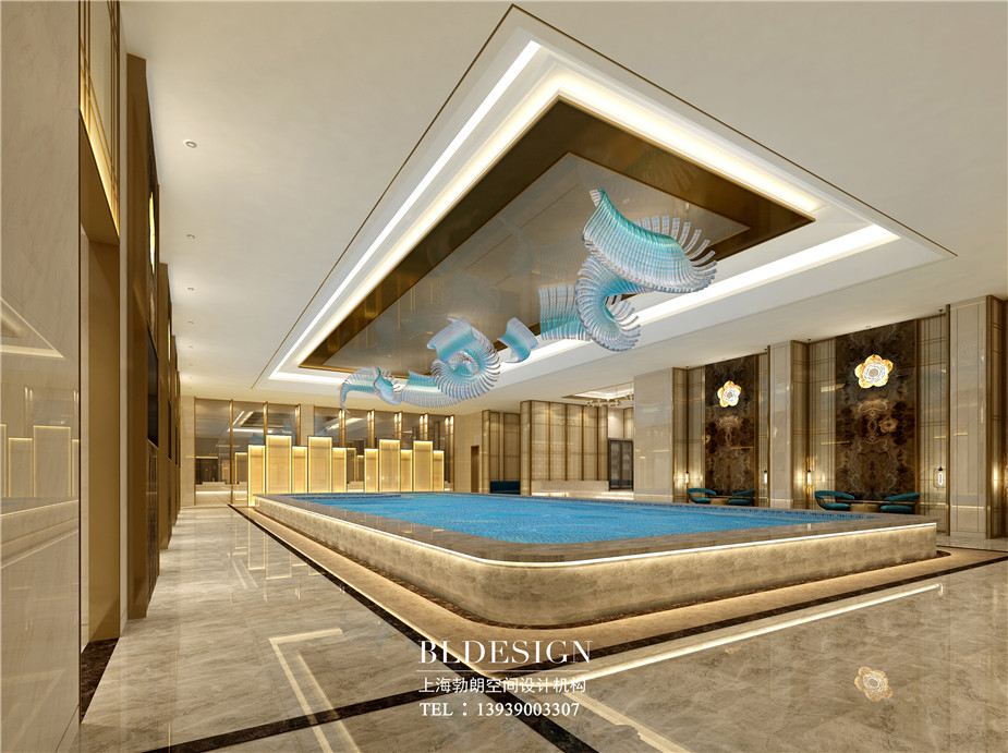 新鄭在水一方洗浴中心浴區(qū)設(shè)計(jì)案例效果圖