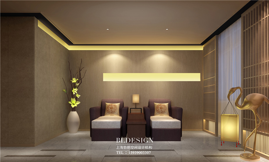 新鄭在水一方洗浴中心足浴室設(shè)計(jì)案例效果圖