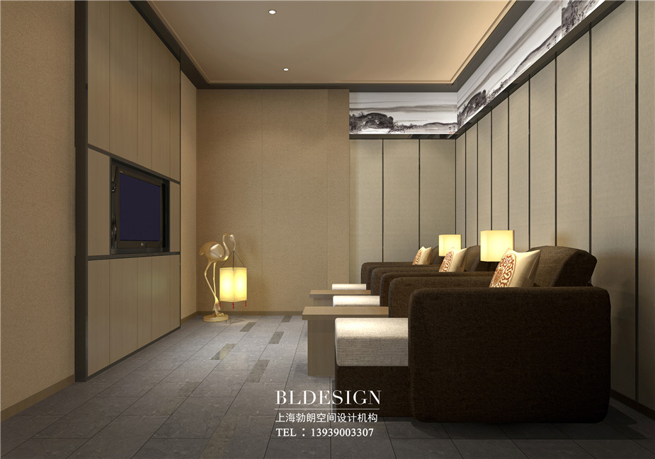 新鄭在水一方洗浴中心VIP足浴室設(shè)計(jì)案例效果圖