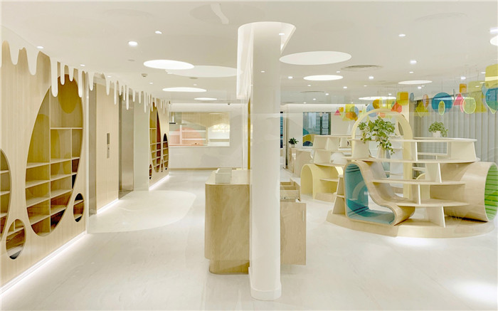 鄭州勃朗設(shè)計分享奶酪星球主題親子早教中心設(shè)計方案