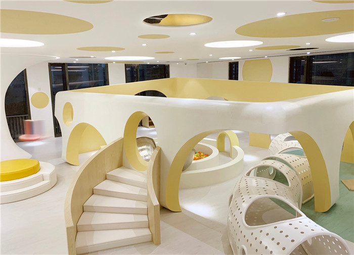 鄭州勃朗設(shè)計分享奶酪星球主題親子早教中心設(shè)計方案