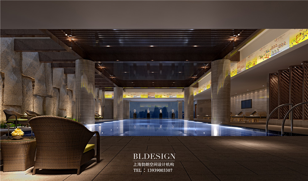 北京曲水蘭亭新中式奢華洗浴度假酒店設(shè)計(jì)案例效果圖