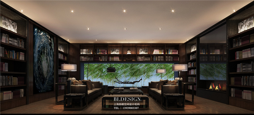 北京曲水蘭亭新中式奢華洗浴度假酒店設(shè)計(jì)案例效果圖