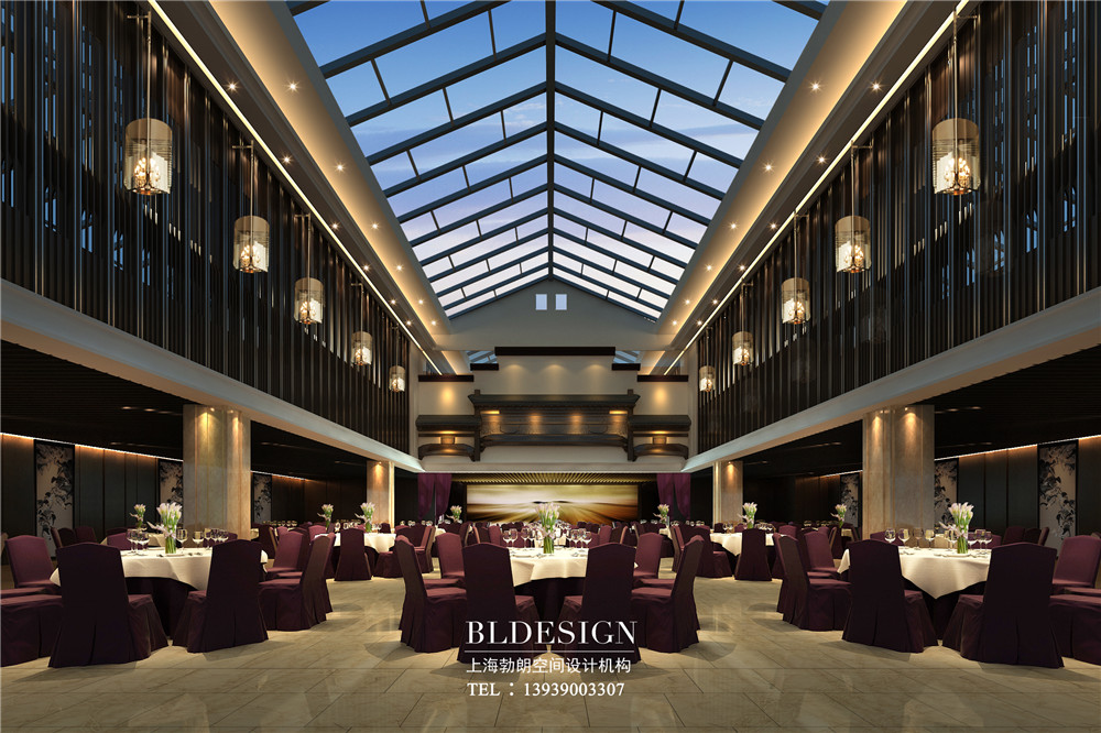 北京曲水蘭亭新中式奢華洗浴度假酒店設(shè)計(jì)案例效果圖