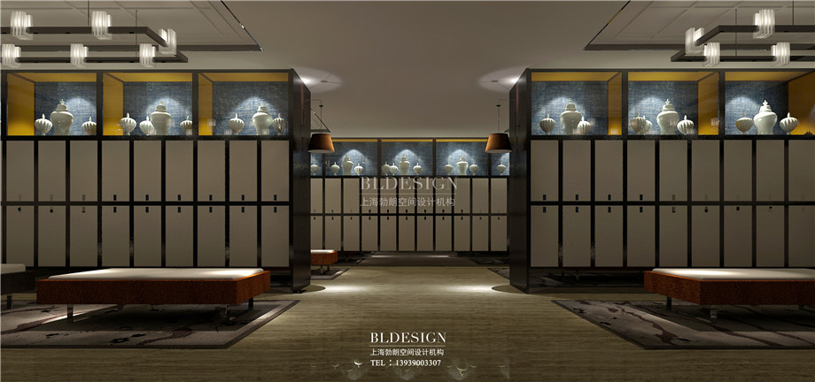 中原健康洗浴假日酒店新中式洗浴設計方案效果圖