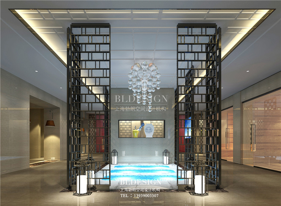 中原健康洗浴假日酒店新中式洗浴設計方案效果圖