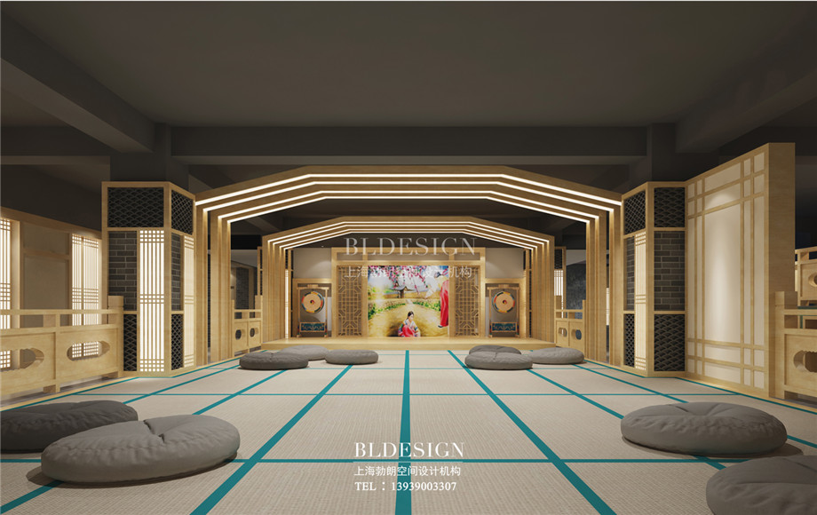鄭州蘭亭水岸湯泉汗蒸館汗蒸大廳設(shè)計方案效果圖