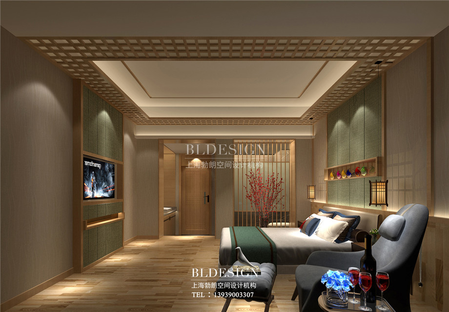 鄭州蘭亭水岸湯泉汗蒸館客房設(shè)計方案效果圖