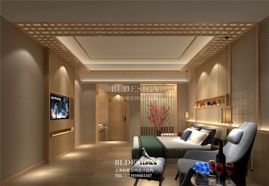 鄭州蘭亭水岸湯泉汗蒸館客房設(shè)計方案效果圖