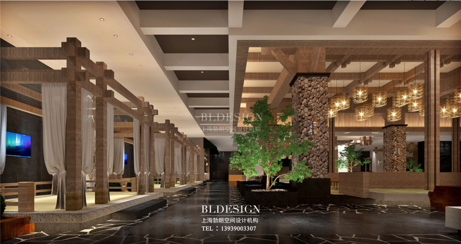 韓式汗蒸館設(shè)計(jì)-濟(jì)州島汗蒸廣場設(shè)計(jì)效果圖