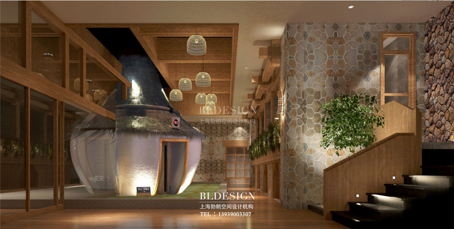 韓式汗蒸館設(shè)計(jì)-濟(jì)州島汗蒸廣場設(shè)計(jì)效果圖