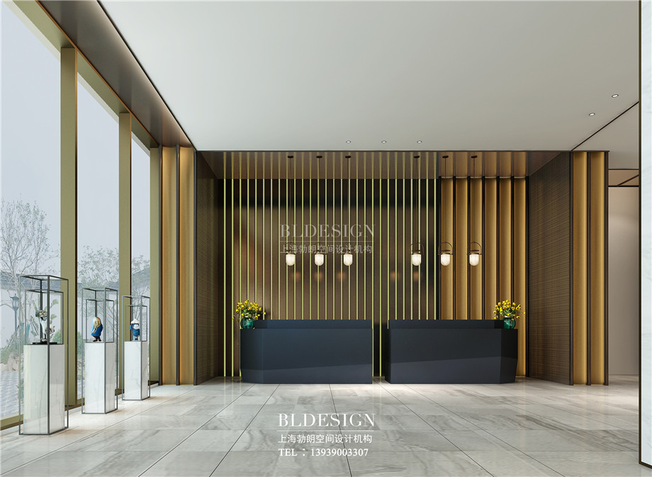 安陽曙光精品酒店大堂接待臺(tái)設(shè)計(jì)案例效果圖
