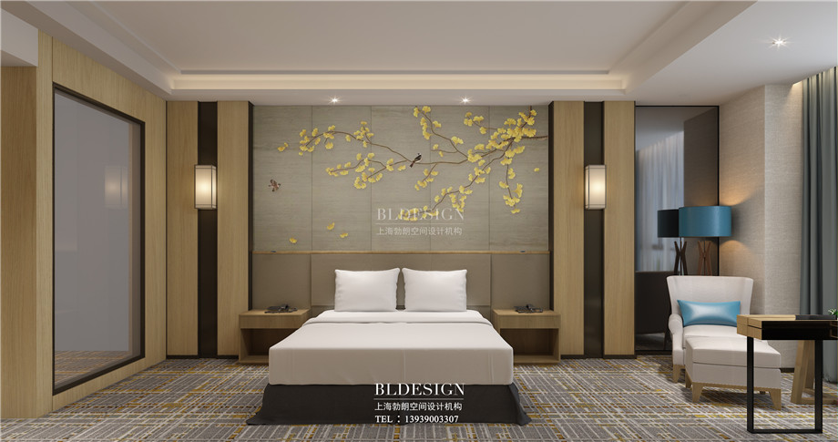 安陽曙光精品酒店大床房設(shè)計(jì)方案效果圖