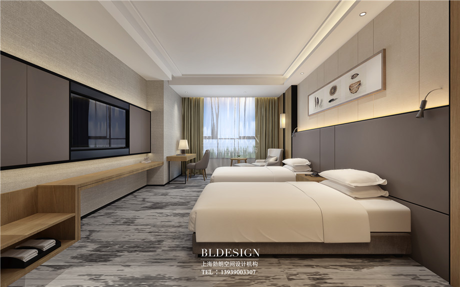 安陽曙光精品酒店標(biāo)準(zhǔn)間設(shè)計(jì)案例效果圖