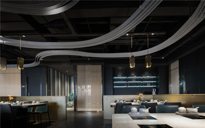 1500平新中式時尚港式小火鍋裝修設(shè)計方案