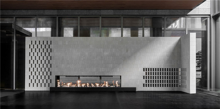 最新中式酒店裝修  西安中晶華邑酒店入口設(shè)計方案