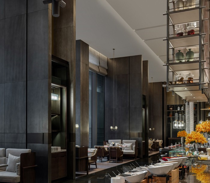 最新中式酒店裝修  西安中晶華邑酒店全日制餐廳設(shè)計方案