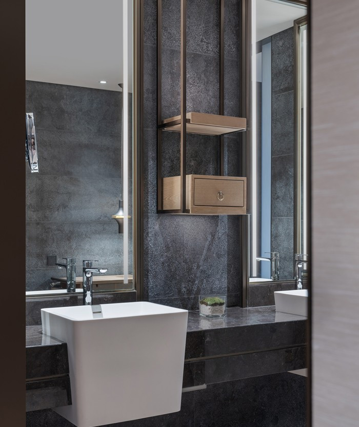 最新中式酒店裝修  西安中晶華邑酒店客房衛(wèi)生間設(shè)計方案