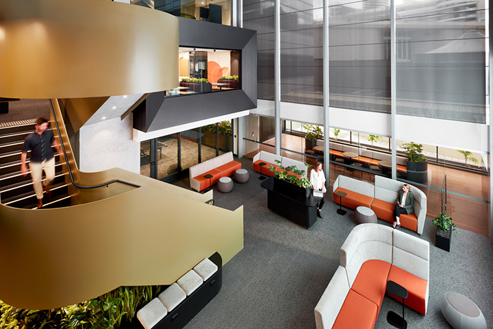 以人為本的萬事達(dá)卡金融中心辦公樓裝修設(shè)計(jì)方案