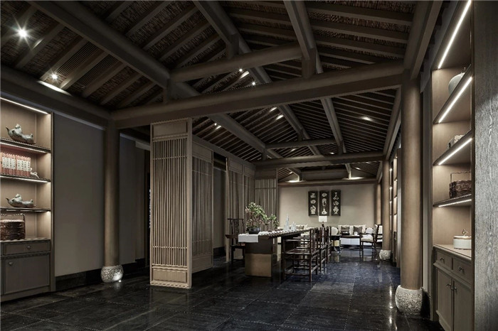 勃朗專業(yè)酒店設(shè)計推薦河南建業(yè)神垕鈞瓷文化茶社設(shè)計賞析