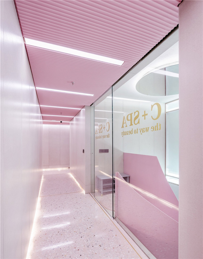 甜美又有質感的小型美容SPA會所設計案例