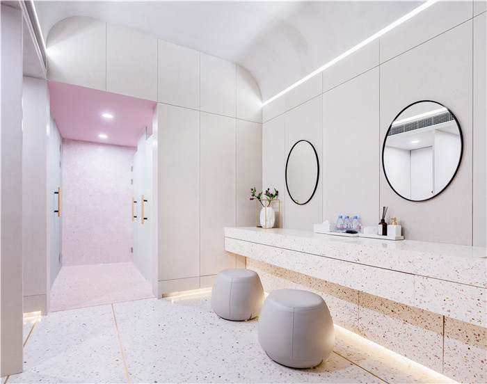 甜美又有質感的小型美容SPA會所設計方案