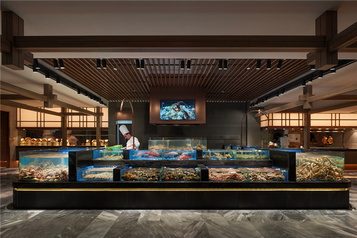 江南園林主題中式特色海鮮酒樓餐廳裝修設(shè)計(jì)圖