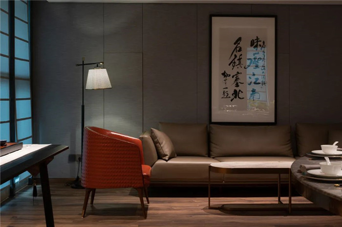 江南園林主題中式特色海鮮酒樓餐廳包廂裝修設(shè)計(jì)方案