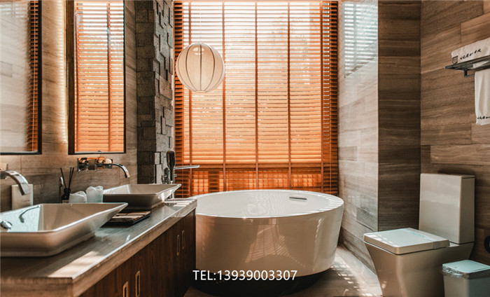 鄭州勃朗酒店設計公司分享古香古色的中式民宿酒店客房衛(wèi)生間設計欣賞