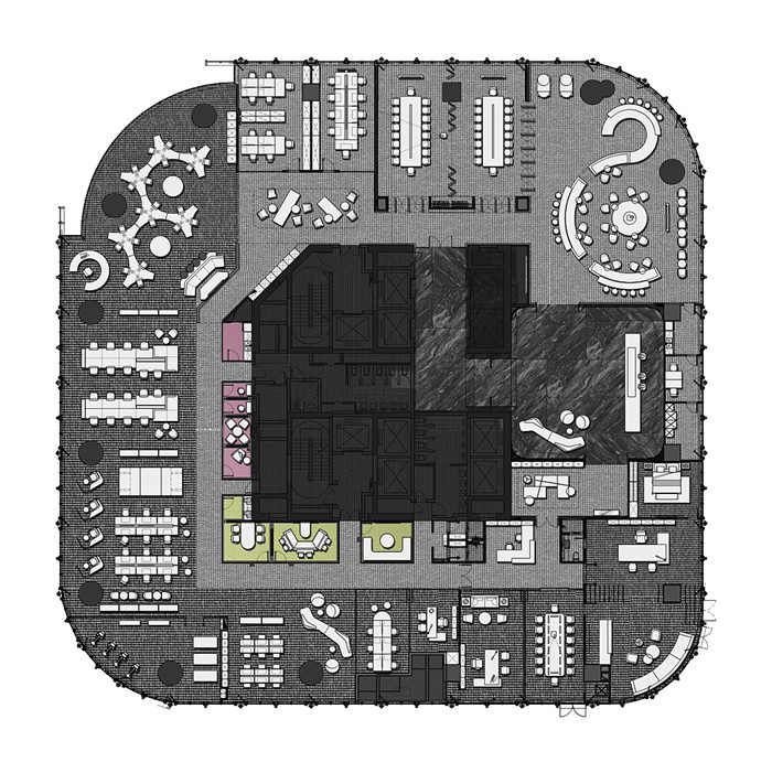 最新多元化智能辦公設(shè)計案例：綠地集團(tuán)總部設(shè)計
